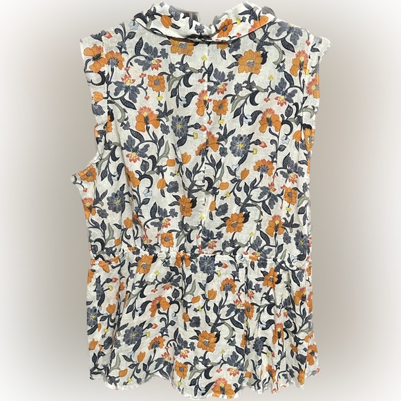 Lane Bryant Seeveless Button Down Peplum - Picture 2 of 4